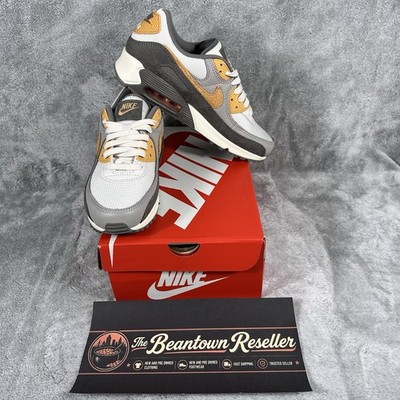 Nike Men s Size 8.5 Air Max 90 Premium Flat Pewter Copper Moon IB7467-029 New