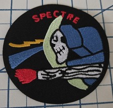 New GRIM REAPER SPECTRE Embroidered Motorcycle Biker Iron-On Patch Bike NICE 