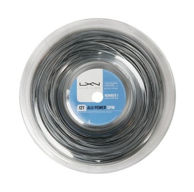 Luxilon Big Banger ALU Power 127 Spin 16g Tennis String (Silver) -1 720 ft reel