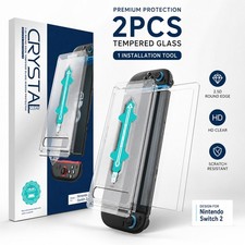 2 Pack Tempered Glass Screen Protector For Nintendo Switch 2 2025 9H Hard Film