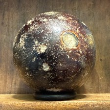 Very Large Antique German Handmade Bennington Marble 1-11/32   273