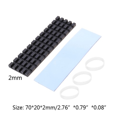 for M.2 SSD Heatsink Heat Dissipation Radiator Thermal Cooling Pads - Afbeelding 2 van 14