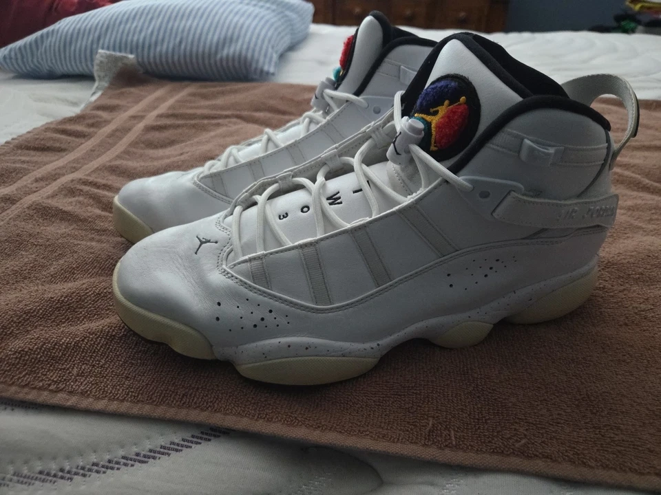 Nike Air Jordan 6 Rings Men's Size 11 Confetti Paint Splatter 322992-100 - Изображение 3 из 4