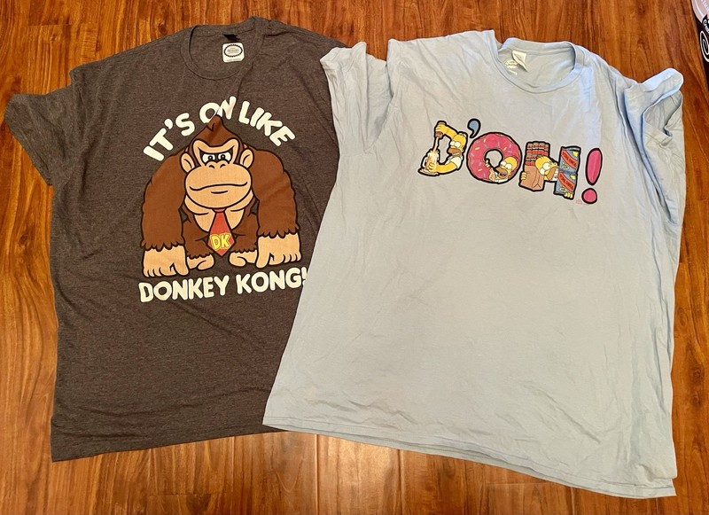 Men’s Shirt Size 3xl, Universal, Epic, Mario, Simpsons, Tees, Donkey Kong