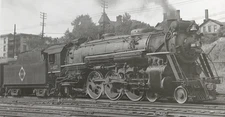 Vintage Black & White Railroad Steam Locomotive #2927 Photo Vollrath 8x5 Print