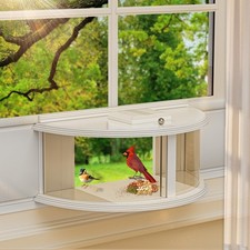 Window Bird Feeder for Viewing, 180 Extra Large Capacity Clear View Window