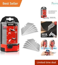 Utility Knife Blades 100-Pack SK2 Heavy Duty Safe Dispenser Multi-Purpose