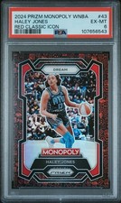 2024 PANINI PRIZM MONOPOLY WNBA RED CLASSIC ICON #43 HALEY JONES PSA 6