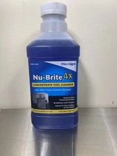 Free Shipping! Nu-Calgon 4291-90 Nu-Brite Condenser Coil Cleaner 4x Concentrate