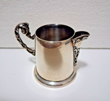 Porta fiammiferi in argento 800 miniatura a forma di boccale di birra