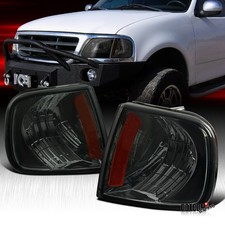 Fit Ford 1997-2003 F150 1997-2002 Expedition Smoke Corner Lamps Signal Lights