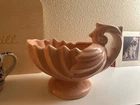 Vintage Pink McCoy Cornucopia Shell Planter 1940’s