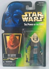 1996 Star Wars POTF BIB FORTUNA Blaster Collection 1 Holo Green Card Kenner NEW