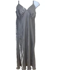 Wild Fable Baby Doll Iridescent Maxi Slip Dress XXL Gray Shimmer Feminine Boho