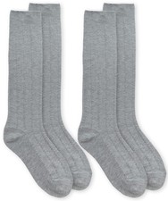 Jefferies Socks Girl's Rayon Derived From Bamboo School Uniform X-Large, Grey