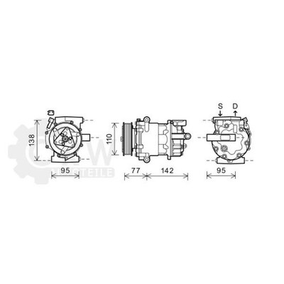 Kompressor Klimaanlage für Ford Transit Pritsche/Fahrgestell