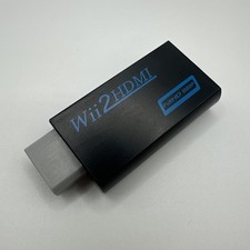 Portable Wii to HDMI Wii2HDMI Full HD Converter Audio Output Adapter TV Black