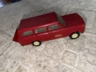 Tonka Jeep Wagoneer Red White Diecast Car Vintage Toy Vehicle Metal Plastic