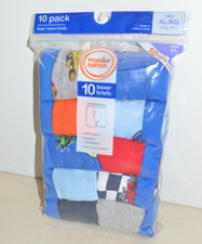 Boys BOXER BRIEFS Underwear Size XL 14-16 Pack Of 10 New Wonder Nation