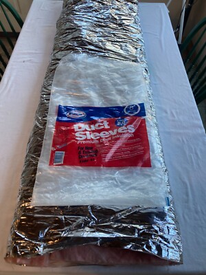 Master Flow Duct Sleeve 8  x 5 , R-Value 8.0 Premium Insulation, INSLV8R8