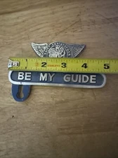 Saint Christopher License Plate Frame Topper Car Truck Auto Hotrod “BE MY GUIDE”