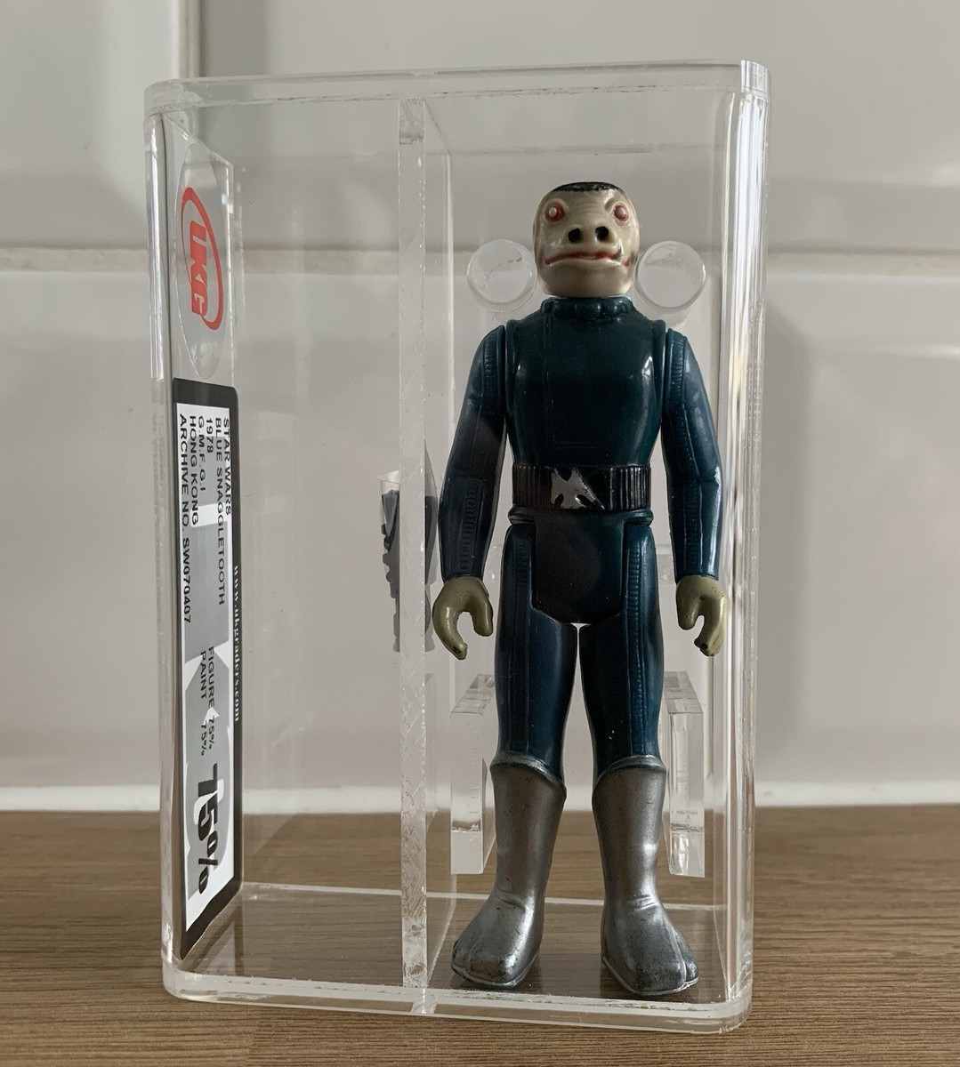 Vintage Blue Mint Blue Snaggletooth Mint Condition Blue