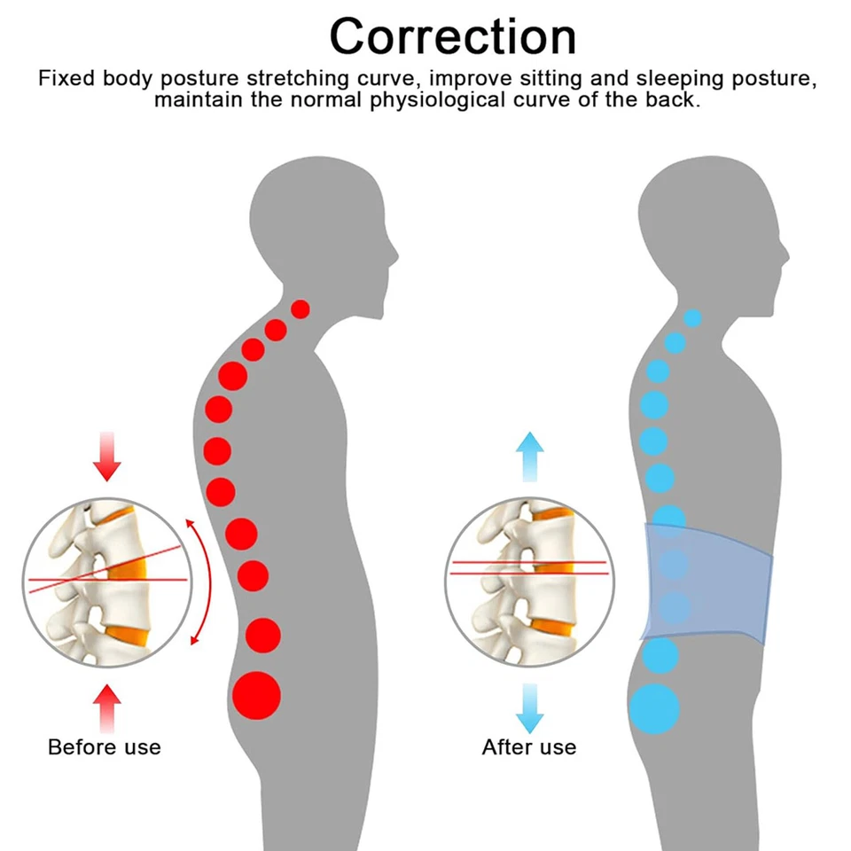 Cinturón de descompresión soporte espinal lumbar soporte y extensor cinturón tracción de aire Foto 4 de 4