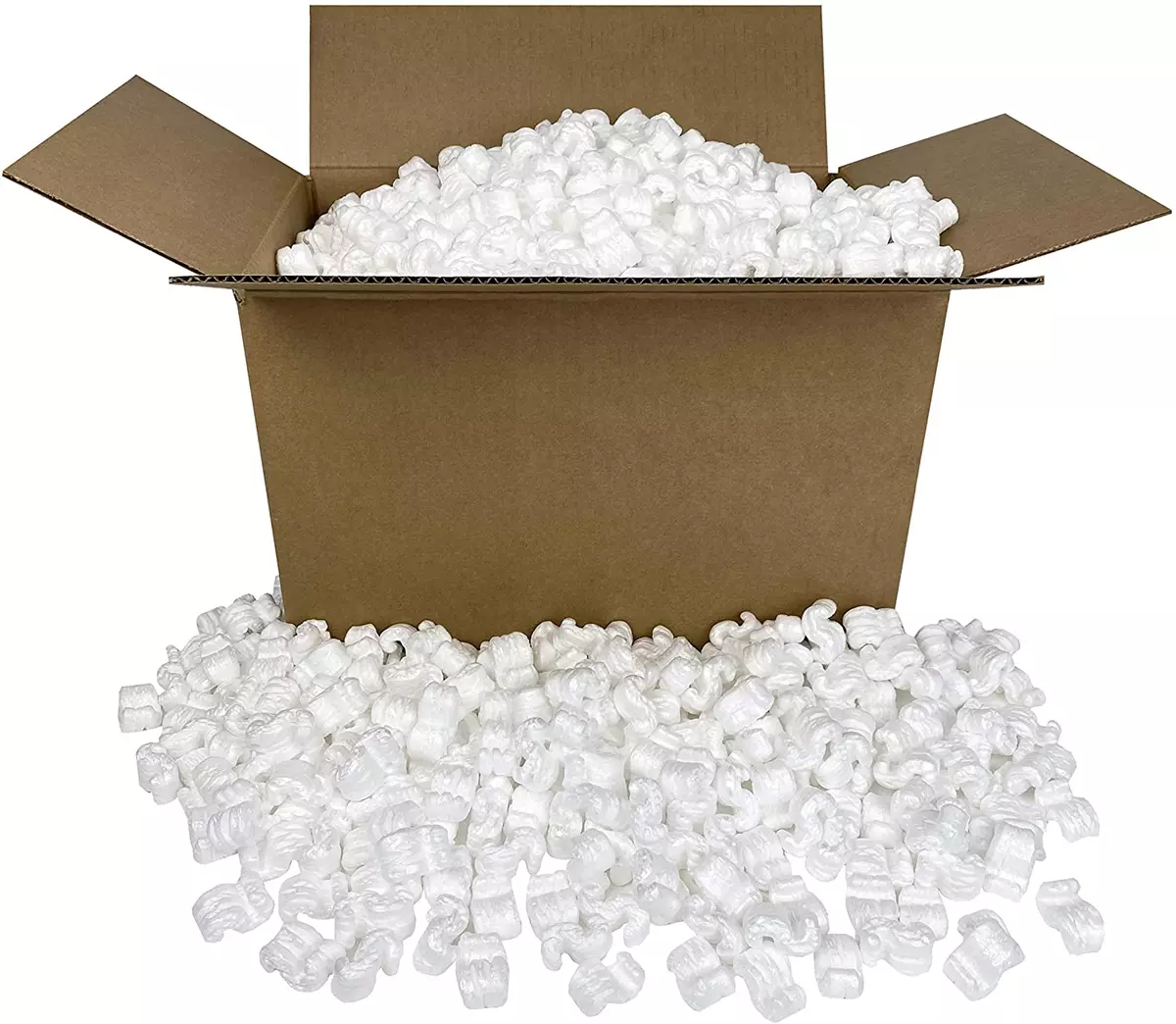 Packing Peanuts White Packaging Material 3 Cu Ft Popcorn Loosefill Box Cushion