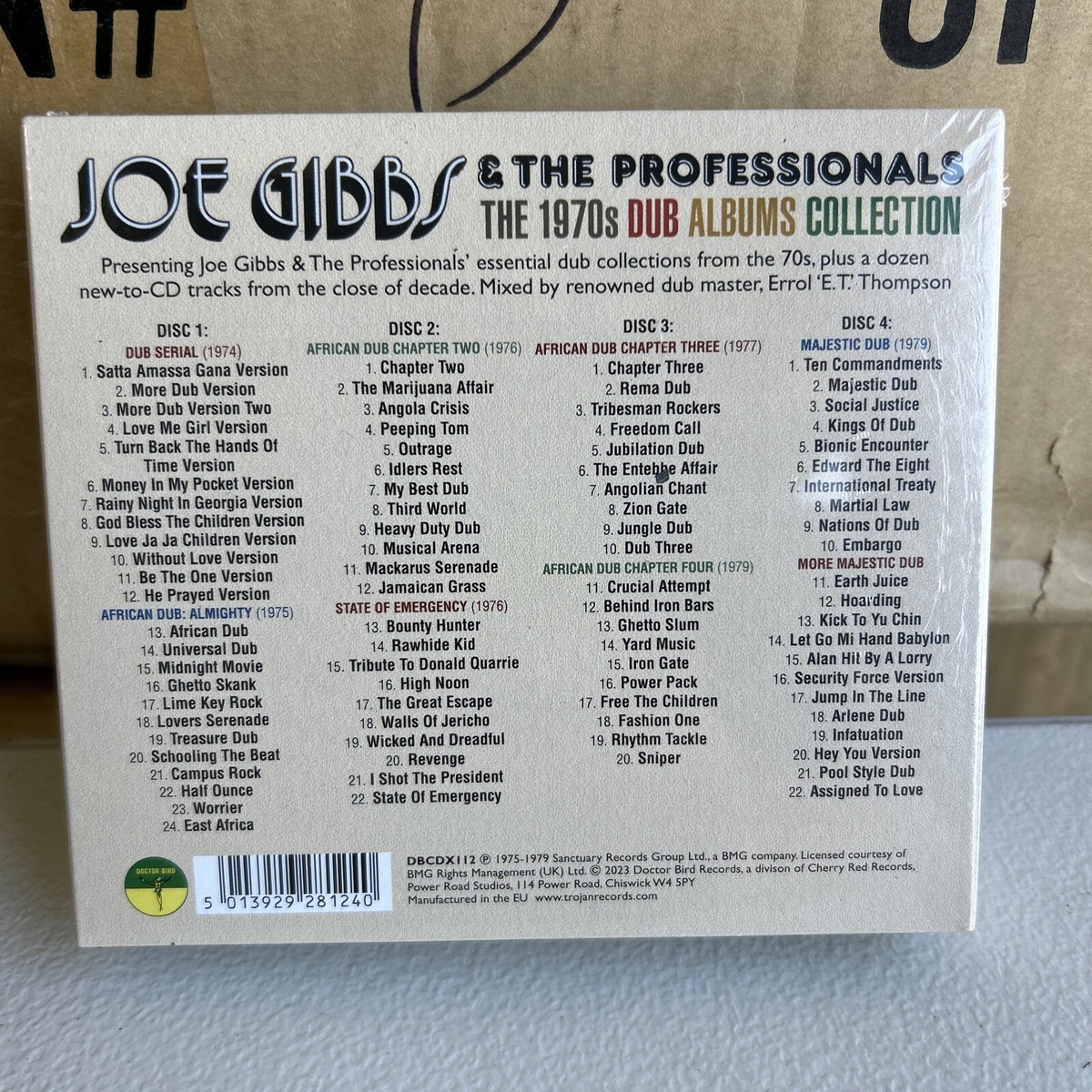 JOE GIBBS & THE PROFESSIONALS 1970S DUB ALBUMS COLLECTION JOE GIBBS & THE PROFESSIONALS 1970S DUB ALBUMS COLLECTION