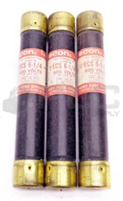 LOT OF 3 NEW ECON ECS 61/4 ALL PURPOSE FUSE CLASS K5 600V