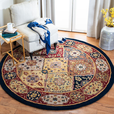 Safavieh Heritage MULTI / RED 3'-6'' X 3'-6'' Round Area Rug - HG512B-4R