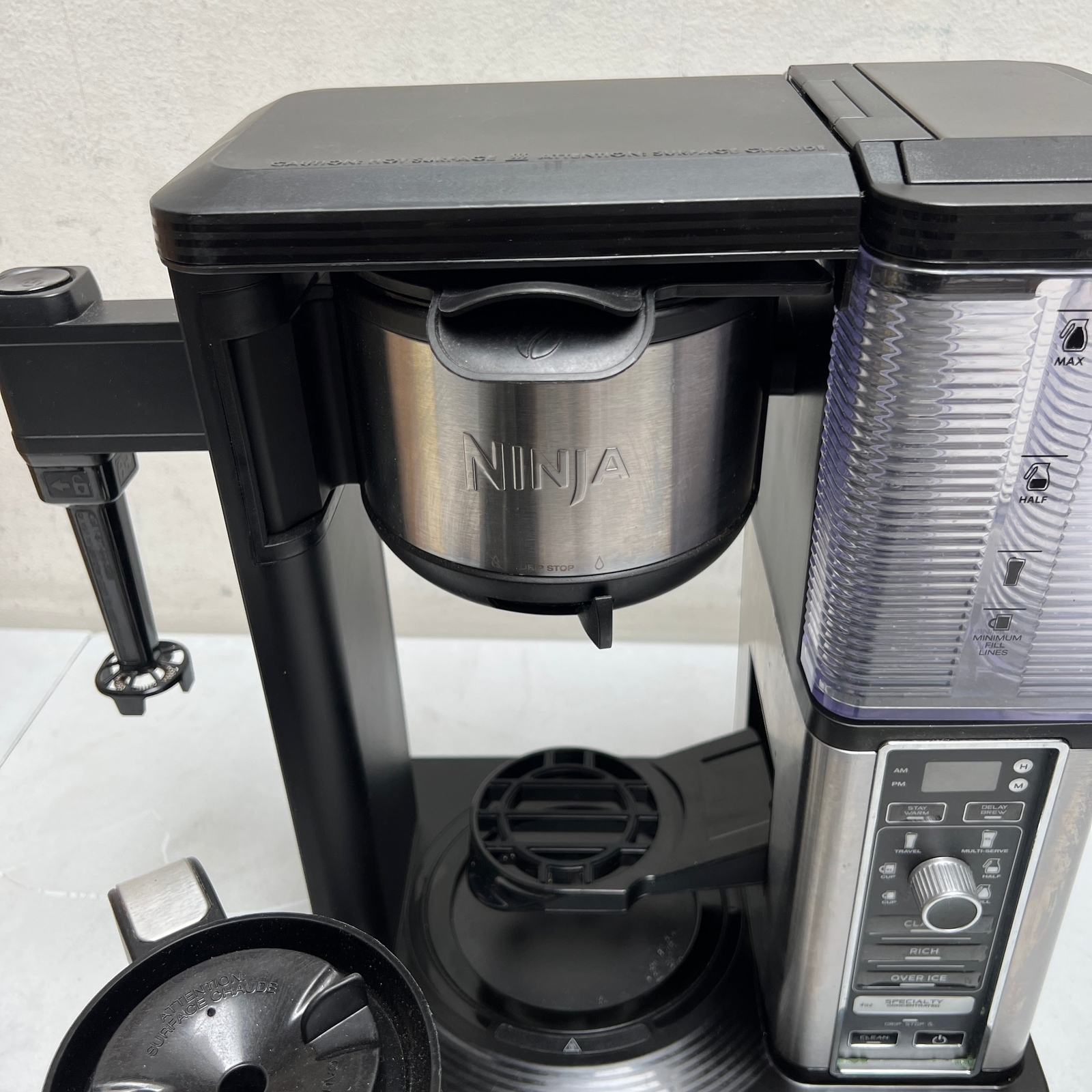 Ninja Specialty Coffee Maker w/ FoldAway Frother & Glass Carafe CM401