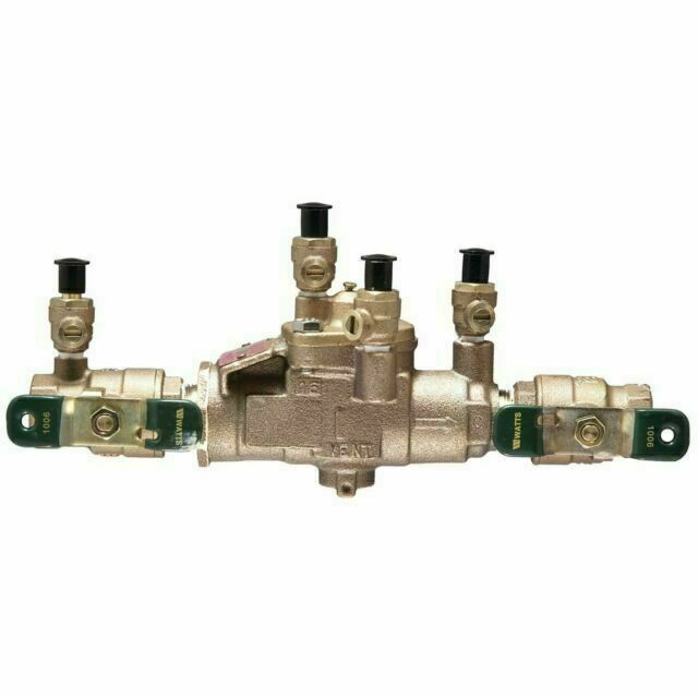 Watts 3/4 LF007M3-QT Lead Double Check Valve Backflow Preventer - LF007M3QT