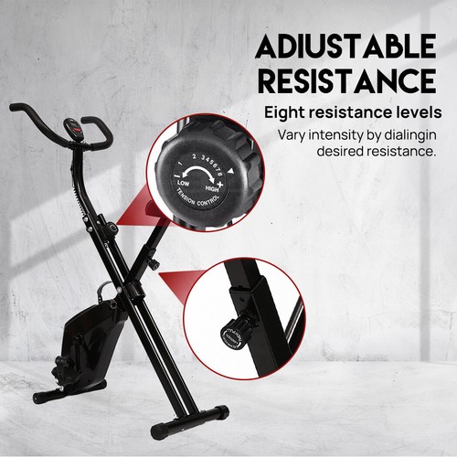 Folding Exercise Bike X-Bike Magnetic Bicycle Cycling Flywheel Fitness NEW - Picture 5 of 14
