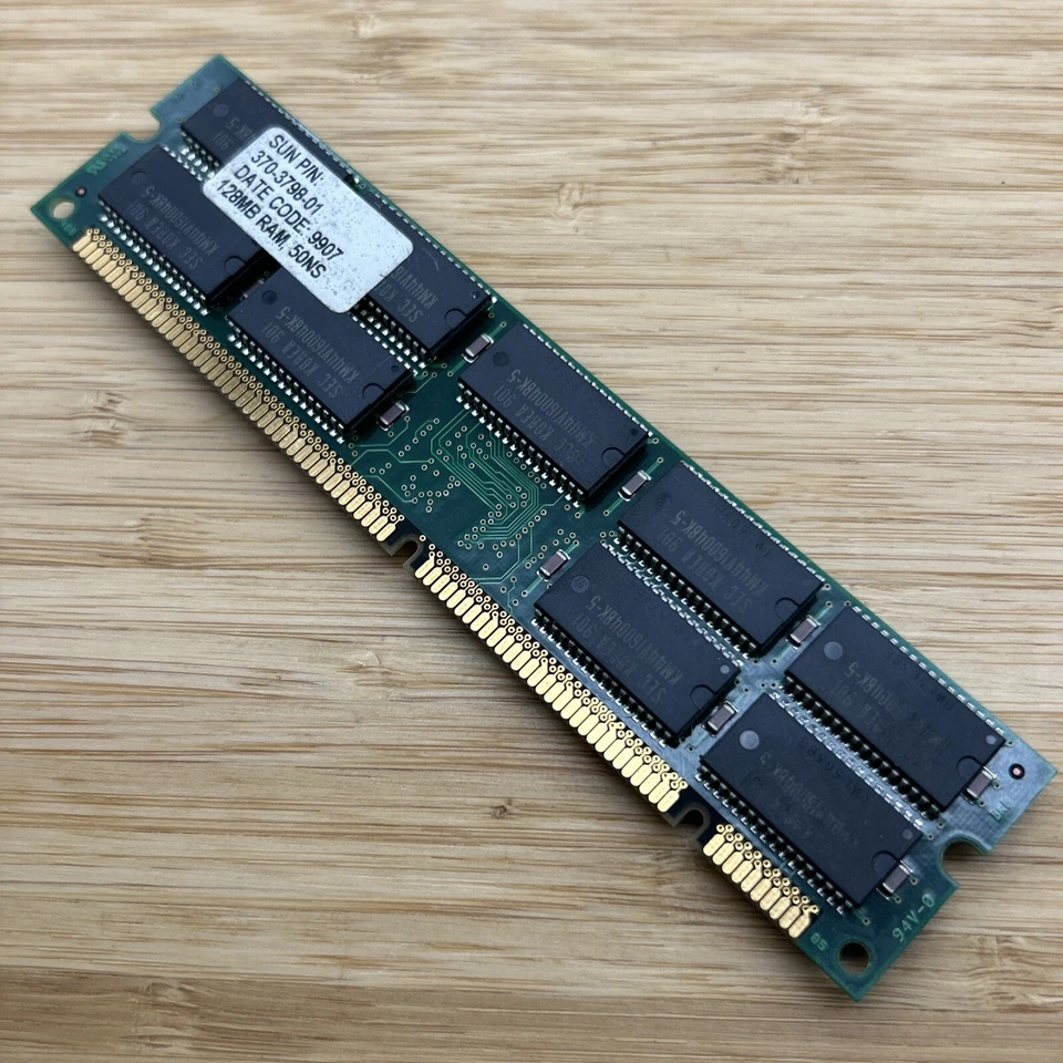 128MB Memory Samsung EDO ECC Dimm SUN 370-3798 128MB RAM 50NS SEC KMM372F1680BK - Image 3 of 4