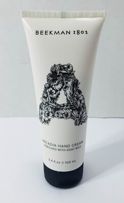 New Beekman 1802 Arcadia Hand Cream Enriched With Goat Milk Sealed 3.4 fl. oz.