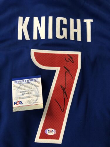 Brandon Knight Pistons Stitched Swingman Authentic Signed NBA Jersey PSA/DNA COA - Picture 1 of 9
