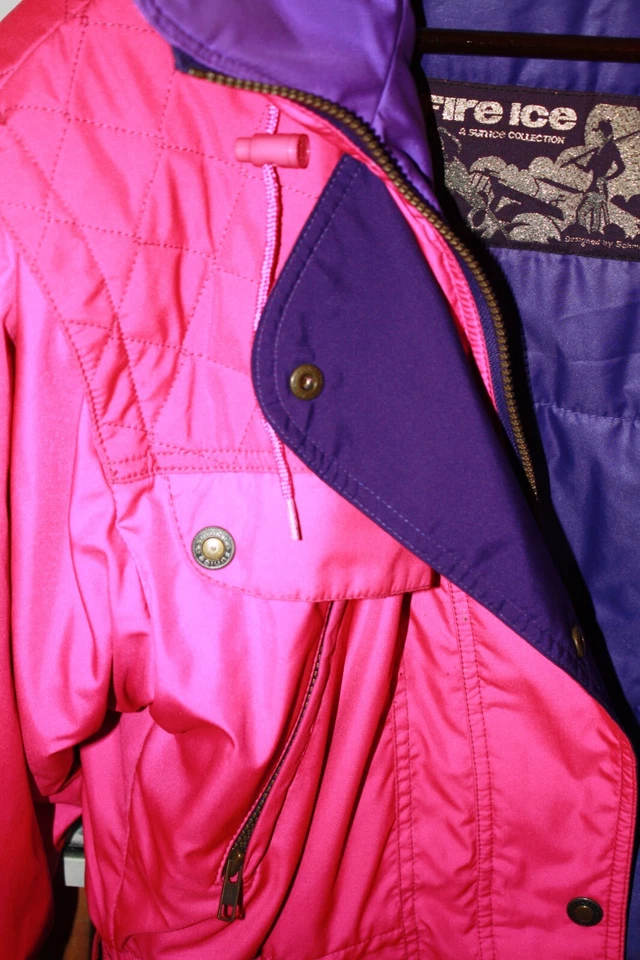 Vintage Pink Winter Suit - Sz 10 S Women - Jacket+Pants made in Canada RARE - Image 3 of 4