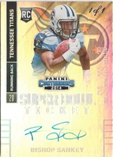 2014 Contenders Bishop Sankey Super Bowl Ticket Auto RC 1/1 Washington Huskies