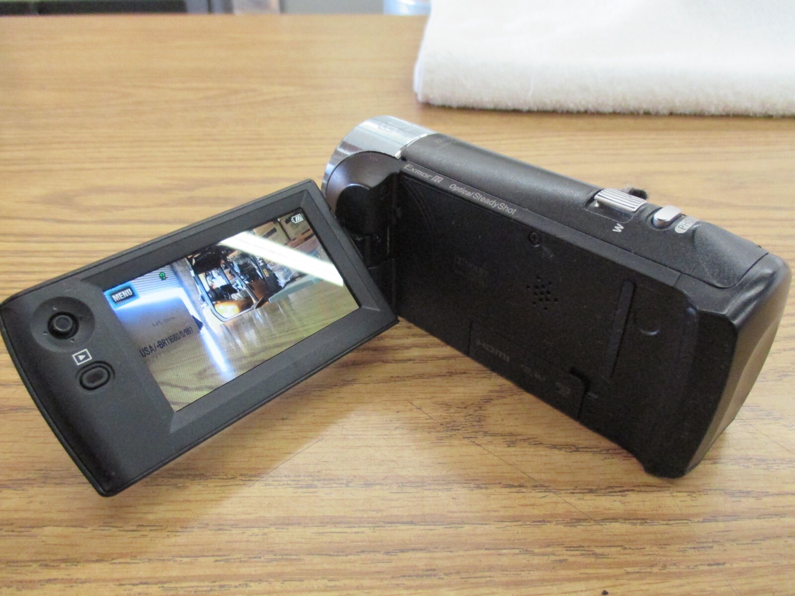 Sony Handycam HDRCX405 Camcorder W/ Battery 636983318179 eBay