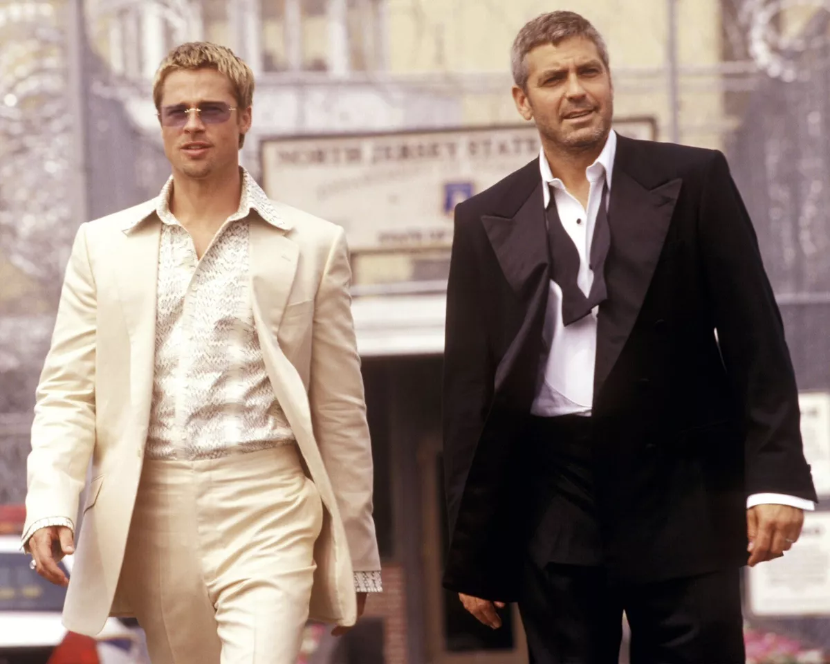 8x10 BRAD PITT ICONIC OCEAN'S 11 GEORGE CLOONEY | eBay