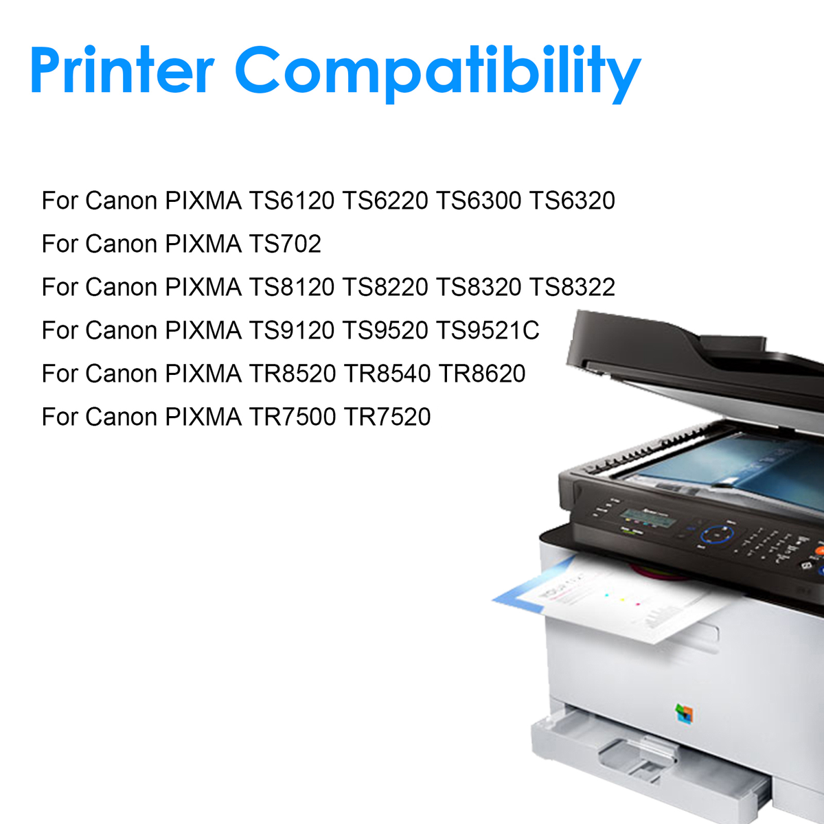 5PK Ink Cartridges for Canon TR8620A TR8622A TR8520 TS702A
