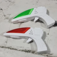 Worlds Smallest Laser Guns With Sound Effects & Lights Set Of 2 Toys Tested 