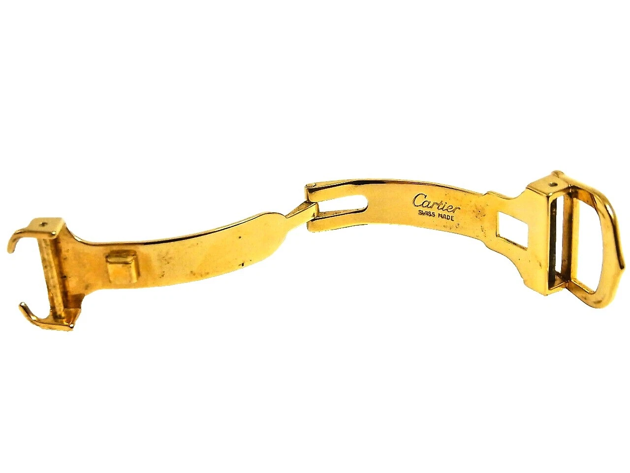 Reloj De Pulsera Chapado en Oro Cartier Bandas