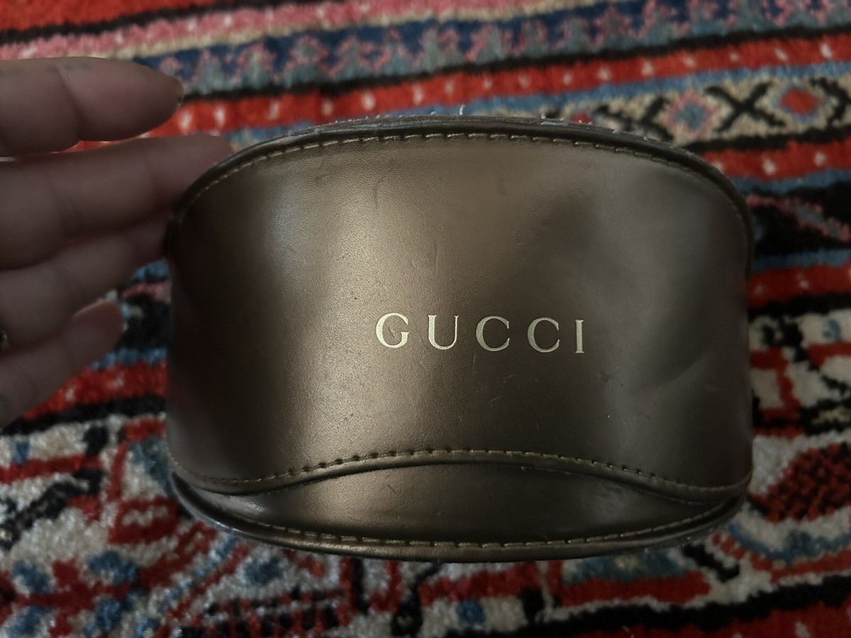 Authentic Vintage Gucci Studded Sunglasses Black 2000s With Case