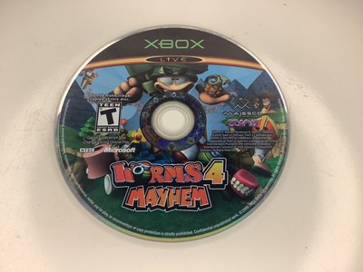 Worms 4: Mayhem (Microsoft Xbox, 2005) TESTED WORKING