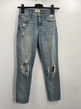 AGOLDE Women's Sophie High Rise Skinny Crop Blue Jeans Size 24 Style A018D-812