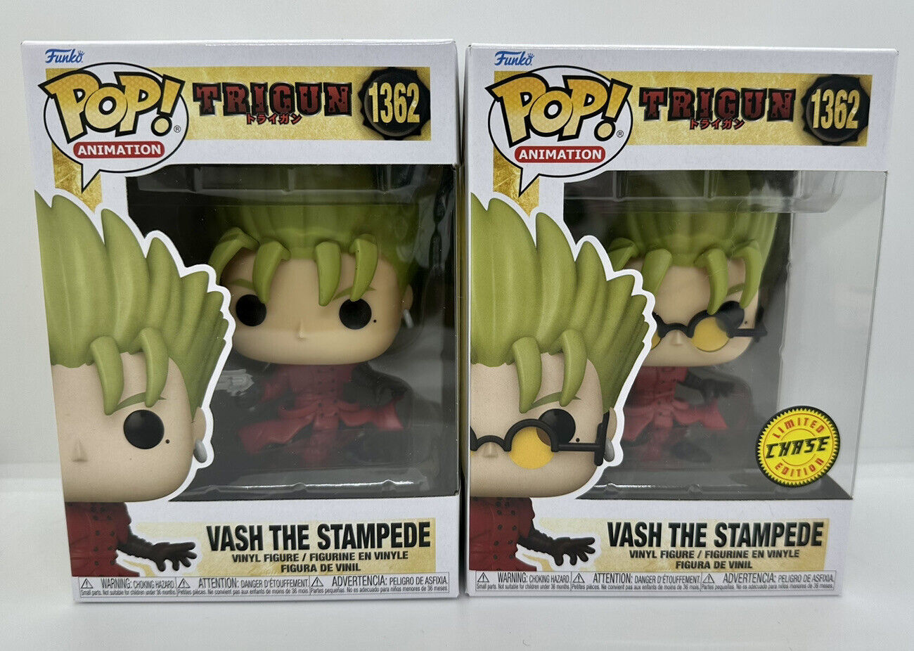  Funko Pop! Animation: Trigun - VASH The Stampede with Chase  (Styles May Vary) : Toys & Games