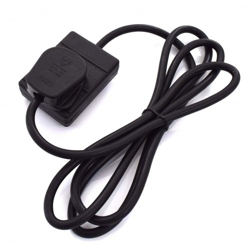 VisioSound Extension Lead - 1 Gang Plug Socket - Black Power Cable - Picture 4 of 10