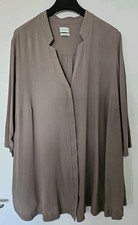 Sallie Sahne: wunderschöne Bluse mit Seide Gr. 50, taupe (braun)